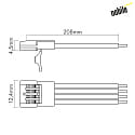 nobilé Accessories for Flexible LED SMD 5050 - RGB - connection cable, set of 5