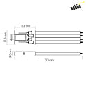 nobilé Flexible LED COB RGB Anschlusskabel 10/4, 5er Set