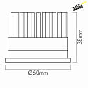 nobilé Lampadina LED LED MODUL D50 rotondo 7W 600lm 4000K 24° CRI >90 dimmerabile