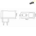 nobilé Alimentatore a spina EL-4ST-350, Bianco