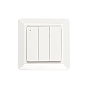 Tasto 3 elemento, controllabile via Bluetooth, lucido, bianco