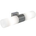 Luminaire mural TANGENS  2 flammes E14 IP44, acier bross