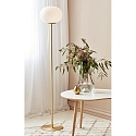 Nordlux Floor lamp ALTON, E27, IP20, brass, glass opal white