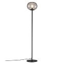Nordlux Floor lamp ALTON, E27, IP20, black, glass smoky