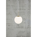 Nordlux Luci a sospesione GRANT 25 E27 IP20, Lucido, Ottone, Opale bianco, Bianco 