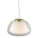 Nordlux Luci a sospesione JELLY E27 IP20, Lucido, chiaro, Ottone, Opale bianco, Bianco 