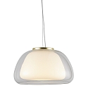 Nordlux Luci a sospesione JELLY E27 IP20, Lucido, chiaro, Ottone, Opale bianco, Bianco 