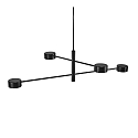 Nordlux Luminaire  suspension CLYDE 4 flammes IP20, noir, noir mat gradable