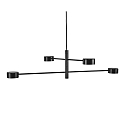 Nordlux Luminaire  suspension CLYDE 4 flammes IP20, noir, noir mat gradable