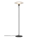 Nordlux Floor lamp VERONA, E27, IP20, black, glass opal white
