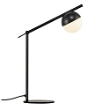 Lampe de table CONTINA G9 IP20, blanc opale, noir , noir mat 