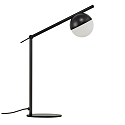 Lampe de table CONTINA G9 IP20, blanc opale, noir , noir mat 