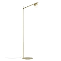 Lampadaire CONTINA G9 IP20, mat, laiton, blanc opale, blanche 