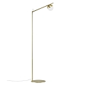 Nordlux Lampadaire CONTINA G9 IP20, mat, laiton, blanc opale, blanche 