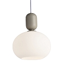 Nordlux Luminaire  suspension NOTTI E27 IP20, gris, mat, blanche 