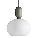Nordlux Luminaire  suspension NOTTI E27 IP20, gris, mat, blanche 