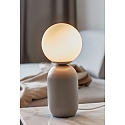 Nordlux Lampe de table NOTTI E14 IP20, gris, mat, blanche 
