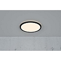 Nordlux Luminaire de plafond OJA 29 IP54 SCENE SELECT rond, CCT Switch, rglable IP54, noir mat 