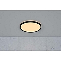 Nordlux Luminaire de plafond OJA 29 IP54 SCENE SELECT rond, CCT Switch, rglable IP54, noir mat 