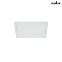 Nordlux Luminaire de plafond OJA SQUARE 29 SCENE SELECT angulaire, CCT Switch, réglable IP20, blanc mat gradable