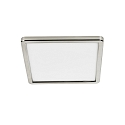 Nordlux LED Bad-Deckenleuchte OJA SQUARE 29 SCENE SELECT, IP20, mit Nachtlicht, 14.5W 3000/4000K 1600lm 120, wei + Nickel