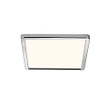 LED Bad-Deckenleuchte OJA SQUARE 29 SCENE SELECT, IP54, mit Nachtlicht, 14.5W 3000/4000K 1600lm 120, wei + Chrom