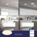 Nordlux Luminaire de plafond OJA SMART 42 Tunable White, contrôlable par Bluetooth IP20, blanc mat gradable