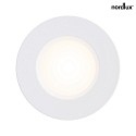 Nordlux LED Recessed luminaire MAHI Bathroom luminaire, 8,5W, 3000K, 621lm, IP65, white