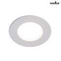 Nordlux LED Recessed luminaire MAHI Bathroom luminaire, 8,5W, 3000K, 621lm, IP65, white
