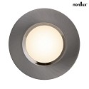 Nordlux Luce da incasso MAHI rotondo IP65, opaco, nichel, bianco dimmerabile 8,5W 621lm 3000K 100° 100° CRI 80