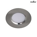 Nordlux Luce da incasso MAHI rotondo IP65, opaco, nichel, bianco dimmerabile 8,5W 621lm 3000K 100° 100° CRI 80