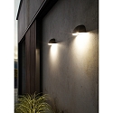 Nordlux Luminaire mural d'extrieur ARCUS SMART IP54, blanc opale, noir mat gradable