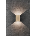 Nordlux Luminaire mural dextrieur FOLD 10 LED haut bas, angulaire, rglable, commutable IP54, scintillant, laiton 