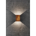 Nordlux Luminaire mural dextrieur FOLD 10 haut bas, angulaire, rglable, commutable IP54, corten 