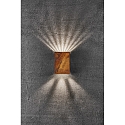 Nordlux Luminaire mural dextrieur FOLD 10 haut bas, angulaire, rglable, commutable IP54, corten 
