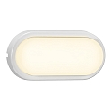 Outdoor Aufbau-Au�enleuchte CUBA ENERGY OVAL, IP54, 20.5 x 10cm, 7W 3000K 700lm, Wei� / Glas opal