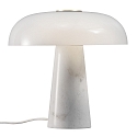 design for the people by Nordlux Lampe de table GLOSSY E27 IP20, scintillant, blanc opale, blanche 