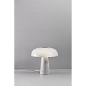 design for the people by Nordlux Lampe de table GLOSSY E27 IP20, scintillant, blanc opale, blanche 