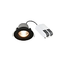 downlight STARKE round IP20, glossy, black dimmable