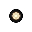 Nordlux Downlight STARKE rotondo IP20, Lucido, Nero dimmerabile