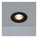 Nordlux Downlight STARKE rotondo IP20, Lucido, Nero dimmerabile