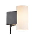 Nordlux wall luminaire MONA IP20, black, white dimmable