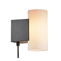 Nordlux wall luminaire MONA IP20, black, white dimmable