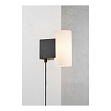 Nordlux wall luminaire MONA IP20, black, white dimmable