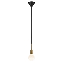 Nordlux Luci a sospesione PACO 1-Lampadina E27 IP20, Opaco, Ottone, Nero