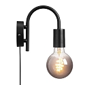 Nordlux Lampada da parete PACO E27 IP20, Opaco, Nero