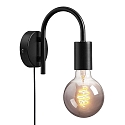 Nordlux Lampada da parete PACO E27 IP20, Opaco, Nero