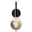 Nordlux Lampada da parete PACO E27 IP20, Opaco, Nero