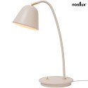 Nordlux Lampe de table FLEUR E14 IP20, beige, mat, noir , blanche