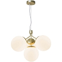 Nordlux Luci a sospesione IVONA 4-Lampadine E27 IP20, Opaco, Ottone, Bianco